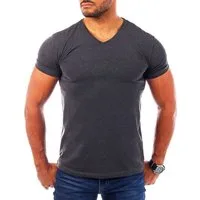 Young & Rich T-Shirt Herren Uni Basic V-neck V-Ausschnitt Unterziehshirt 1700 V-Ausschnitt unifarben kurzarm slim fit