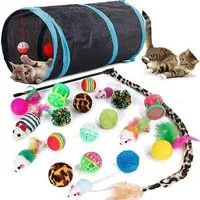Speedy Panther Katzen-Halsband Katzenspielzeug Set Speedy Panther 21-teilig für Kätzchen & Katzen