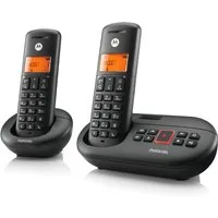 Motorola Motorola E212 Voice Twin Festnetztelefon (Mobilteile: 2, mit Anrufbeantworter)