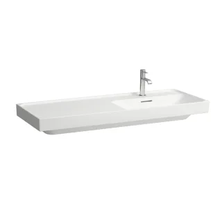 LAUFEN Waschtisch MEDA 460x1200x160 Ablage links 3 Hl. o.Ül. weiß matt, H8171197571581 H8171197571581