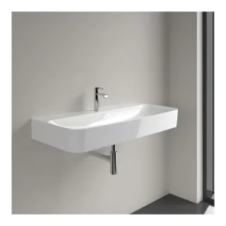 Villeroy & Boch Finion Waschtisch 4168ABR1 1000 x 470 x 165 mm, mit verdecktem Überlauf, Weiß Alpin CeramicPlus