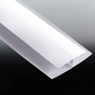 H Leiste weiß für 10 mm PVC Paneele Länge 3,00 m