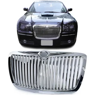 Kühlergrill Sportgrill Wabengrill Grill Chrom im RR Look Typ 1 für Chrysler 300C ab 2004-2011