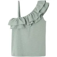 vertbaudet Kurzarmshirt Asymmetrisches Mädchen Volant-Top
