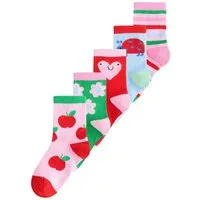 Next Kurzsocken Knöchelhohe Socken mit Motiv, 5er-Pack (5-Paar)