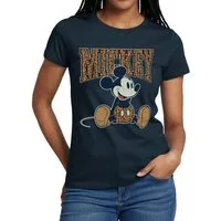 Spreadshirt T-Shirt Mickey & Minnie Mickey Mouse Leo Look Frauen T-Shirt (1-tlg)