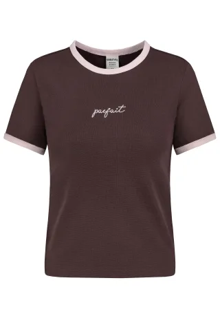 Authentic Style - RE9CIFQtU2hpcnQgUHJpbnQg Braun - Gr. - L