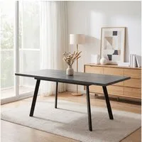 Jiexi Esstisch Ausziehbarer Esstisch 140-180cm MDF Dunkelrhein-Optik