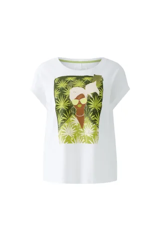 Oui - T-Shirt optic white - Gr. - 36