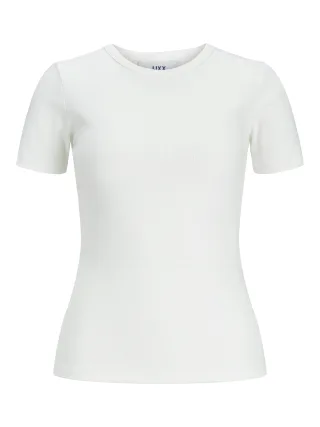 JJXX - JXFRANKIE STR SS RIB TEE JRS NOOS Bright White - Gr. - XS