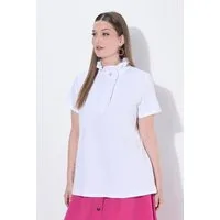 Ulla Popken T-Shirt T-Shirt Rüschen Classic Halbarm