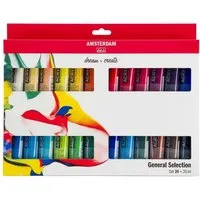 Talens Kreativset AMSTERDAM Acrylfarben-Set "Standard Series" - 24 x 20 ml, (24-tlg)