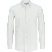 Jack & Jones Langarmhemd JJESUMMER Shirt LS SN in Leinenoptik