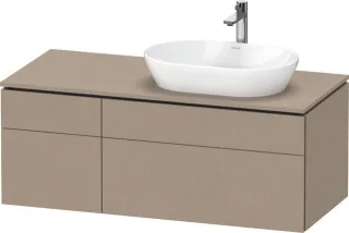Duravit L-Cube Konsolenwaschtischunterbau wandhängend Leinen Matt 1220x550x482 mm - LC4874075750000 LC4874075750000