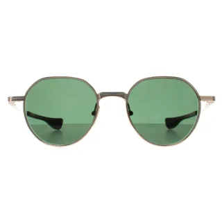 Dita Rund Unisex Weißgold Silber G-15 Grün Vers One