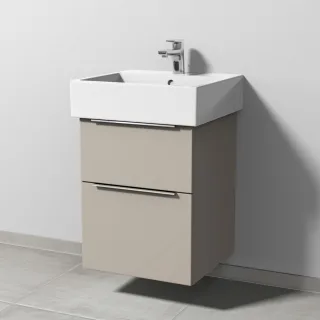 Sanipa 3way Waschtischunterbau zu Duravit Vero Air Waschtisch mit 2 Auszügen, Kaschmir-Matt UP4311U