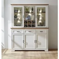 Innostyle Vitrine Jasmin (1 Sideboard und 1 Aufsatzvitrine) 2-teilig