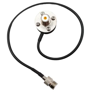 1/4 Inch Thread Antenna Mount Shortwave UV Antenna Stand Aluminum Alloy Stainless Steel Universal Portable Tripod Adapte