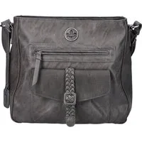 Rieker Umhängetasche Montenegro/Guana/Eagle, Damen Schultertasche, Handtasche mit Zierschnalle und Flechtband