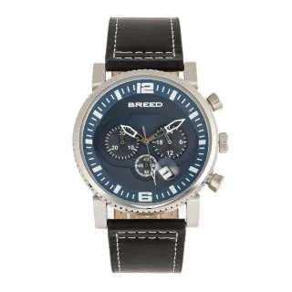 Breed Ryker Chronograph Lederarmbanduhr mit Datum