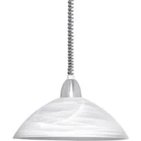 EGLO Pendelleuchte LORD 2 Hängeleuchte, höhenverstellbar, Seilzugmechanismus, ohne Leuchtmittel, Pendellampe, Hängelampe, Küche, Esszimmer, klassisches Design,110x36cm