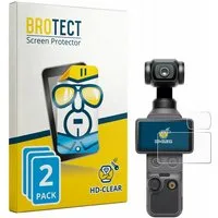 BROTECT Displayschutzfolie Schutzfolie für DJI Osmo Pocket 4 (Display + Linse), 2 Stück, Displayschutz Schutz Folie Klar Transparent