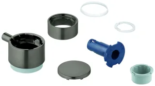 GROHE Absperrgriff 49090 für Aquadimmer hard graphite gebürstet, 49090AL0 49090AL0