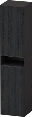 Duravit Zencha Hochschrank Eiche Schwarz & Graphit Matt & Supermatt 400x360x1760 mm - ZE1353L1680000 ZE1353L16800000