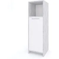 Vicco Midischrank Kiko, Beton/Weiß, 30 x 95 cm (1-St)