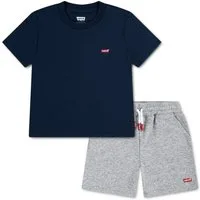 Levi's® Kids T-Shirt & Sweatbermudas LVB BATWING TEE & KNIT SHORT (Set, 2-tlg) mit kleinem Logo-Batwing-Print