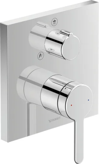 Duravit C.1 Einhebel-Brausemischer Unterputz Chrom Hochglanz 150x77x150 mm - C14210011010 C14210011010