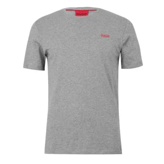 Hugo - T-Shirt für Herren, Rundhalsausschnitt (Mittelgrau)