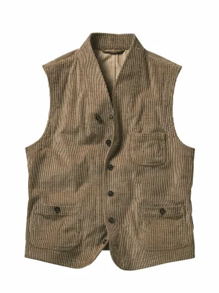 Mey & Edlich Herren Winter-in-Florenz-Weste Beige 100 % Baumwolle