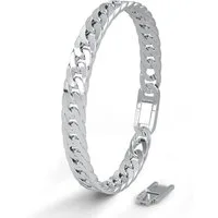 SERASAR Armband Edelstahlarmband für Herren "Cuban" Chirurgenstahl 316L, Wasserdicht, Waterproof
