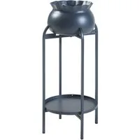 en.casa Blumenständer, »Altena« Metall 80,5 x 40 x 40 cm Schwarz