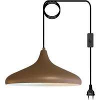 Bamyum Pendelleuchte Champion Pendelleuchte mit Stecker 35 cm, Metall mit 450 cm Kabel, ohne Leuchtmittel