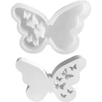 CLTYQ Modellierwerkzeug Weihnachten Silikonform Schmetterling,DIY Schmetterling Gipsform, (2 St)