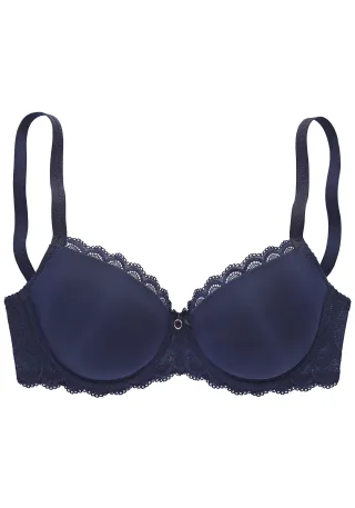 LASCANA - LASCANA Schalen-BH dark blue - Gr. - 85E