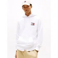 Tommy Jeans Sweatshirt TJM REG ESSENTIAL FLAG HOOD EXT mit bedruckten Markenlogo auf Brusthöhe