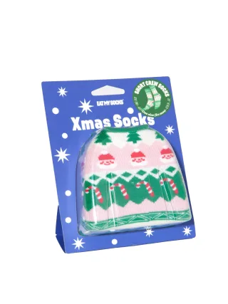 eat my socks - Socken - Xmas grün/rot/weiß - Gr. - OS