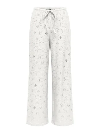 ONLY - ONLSMILLA WIDE TIE PANT JRS Cloud Dancer - Gr. - M