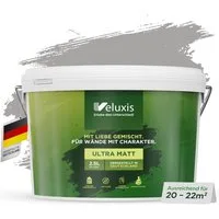 Veluxis Wandfarbe Veluxis® Wandfarbe, Deckkraft-Klasse 1, Streifenfrei, tropfarm & VOC-frei