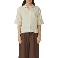 s.Oliver Hemdbluse mit Knopfleiste und Hemdblusenkragen