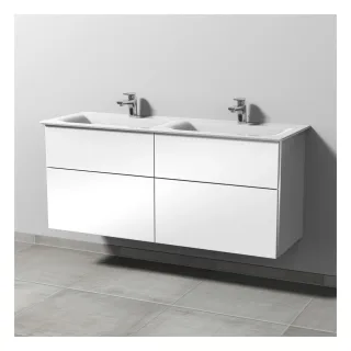 Sanipa 3way Waschtischunterbau zu Ideal Standard Connect Air Waschtisch mit 4 Auszügen, Anthrazit-Gl BS64479
