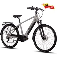 SAXXX E-Bike Trekkingrad Damen/Herren 28'' Pedelec, SAXXX PSD, 522Wh, max. 110km, 5 Modi, 10 Gang SHIMANO Deore Schaltwerk, Kettenschaltung, Mittelmotor, 522 Wh, (mit abnehmbarem Akku, mit Rahmenschloss, zu 95 % vormontiert), 25km/h, E-Cityrad, hydr.