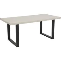 HELA Esstisch MERAN (1-St), U-Gestell,Cashmere,Azoto Matt lackiert,Metall,Spanplatte