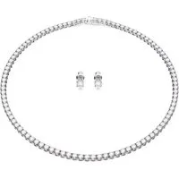 Swarovski Ohrring und Ketten Set Matrix Tennis 5647730