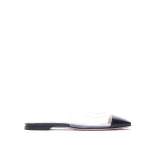 Gianvito Rossi Plexi Slingback Ballerinas