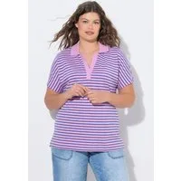 Laurasøn T-Shirt Poloshirt Ringel Polokragen 1/2 Arm