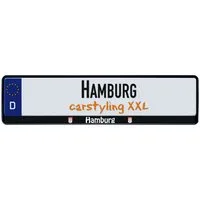 Hermann Schütz Kennzeichenhalter Design Kennzeichenrahmen Bundesland Hamburg 1 Stück